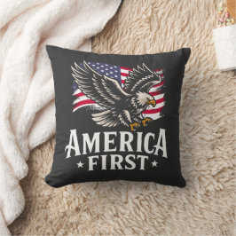 Amerikanska först patriotiska Örn den 4 juli Kudde