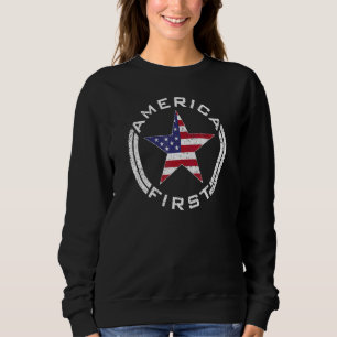 Amerikanska först USA flagga-amerikanska stjärnan T Shirt