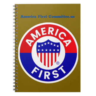 Amerikanska första kommittén Spiral fotopatbok Anteckningsbok