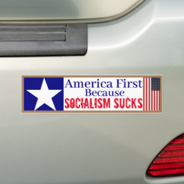 Amerikanska första socialismen suger bildekal