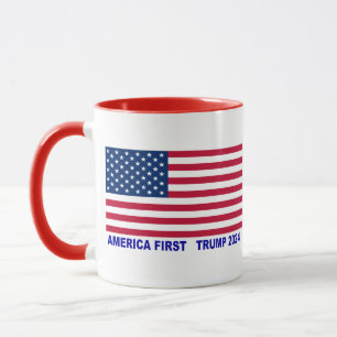Amerikanska första trumpen 2024 mugg