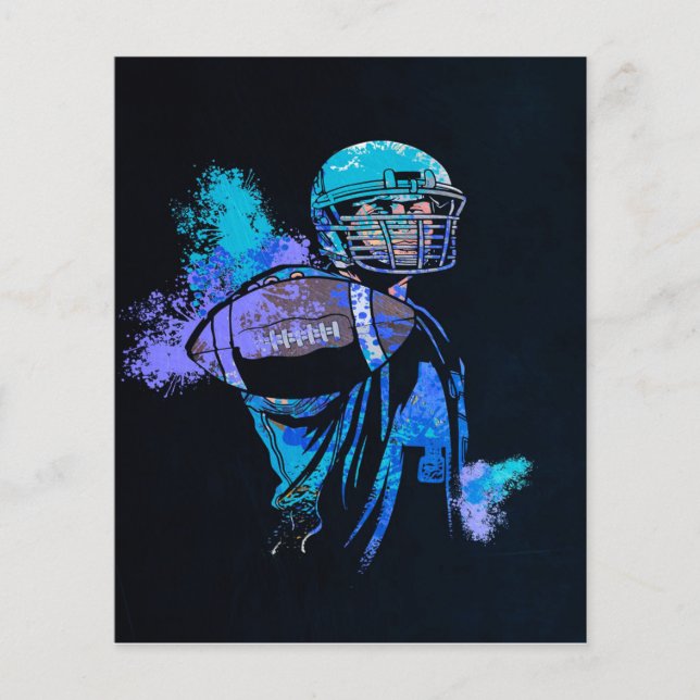 Amerikanska fotbollen flygblad (Framsidan)