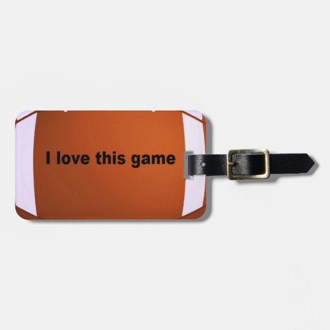 Amerikanska fotbollen: I Kärlek denna match Bagagebricka (Horisontell Framsida)