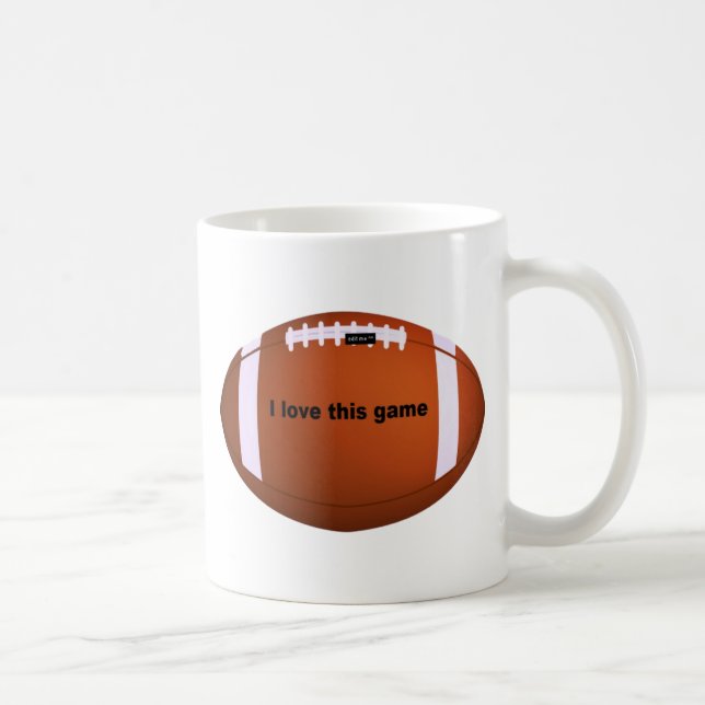 Amerikanska fotbollen: I Kärlek denna match Kaffemugg (Höger)