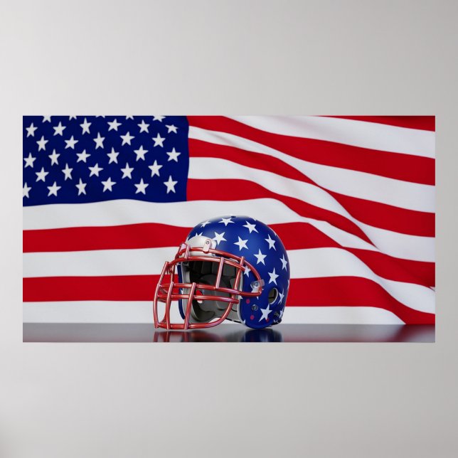 Amerikanska fotbollen poster (Framsidan)