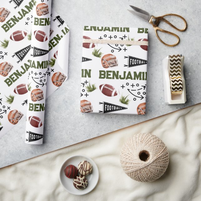 Amerikanska fotbollen presentpapper (Hantverk)