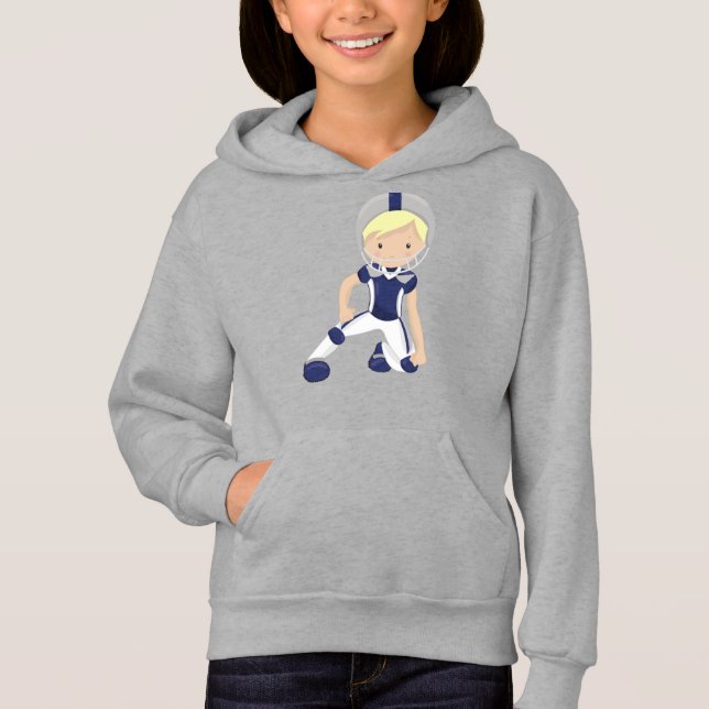 Amerikanska fotbollen, Rugby, Cute Boy, Blond Hair T Shirt (Framsida)