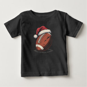 Amerikanska fotbollen Santa Hat Sports jul Julafto T Shirt
