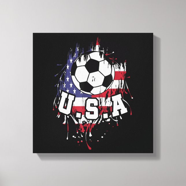 Amerikanska fotbollen USA Canvastryck (Framsida)