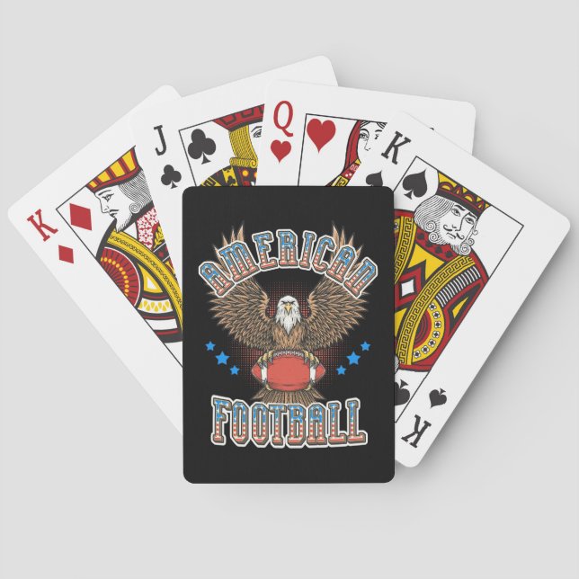 Amerikanska fotbollen USA flagga Casinokort (Baksidan)