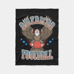 Amerikanska fotbollen USA flagga Fleecefilt