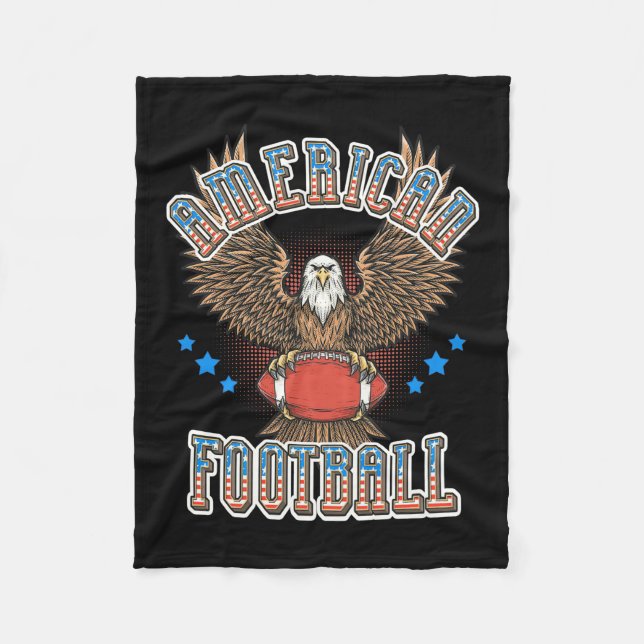 Amerikanska fotbollen USA flagga Fleecefilt (Framsidan)