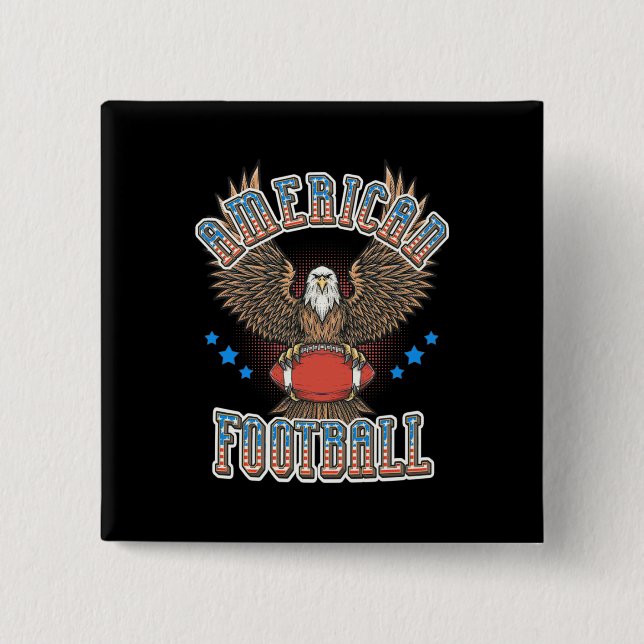 Amerikanska fotbollen USA flagga Knapp (Framsida)