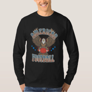 Amerikanska fotbollen USA flagga T Shirt