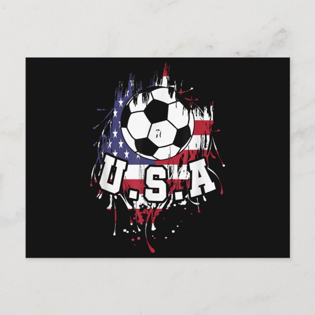 Amerikanska fotbollen USA Vykort (Framsida)