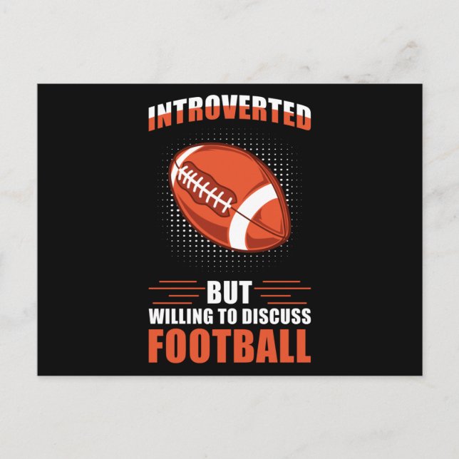 Amerikanska fotbollen vykort (Framsida)