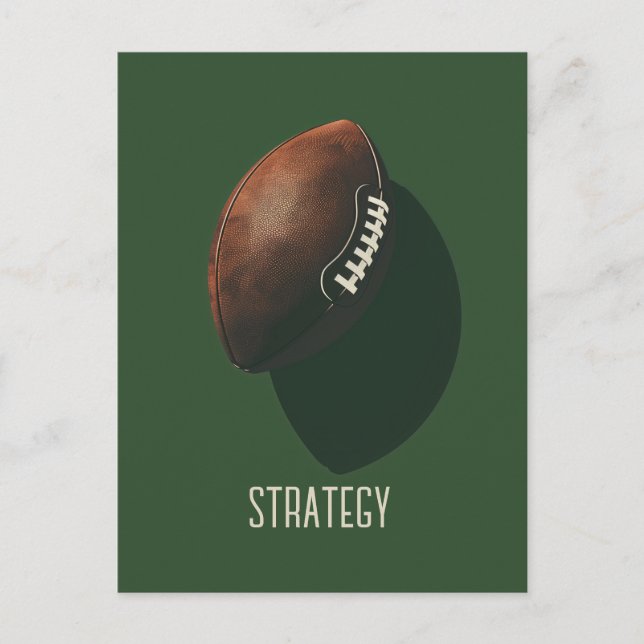 Amerikanska fotbollen vykort (Framsida)