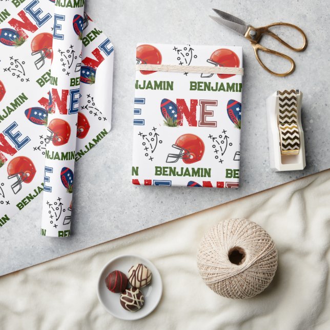 Amerikanska fotbollens första födelsedag presentpapper (Hantverk)