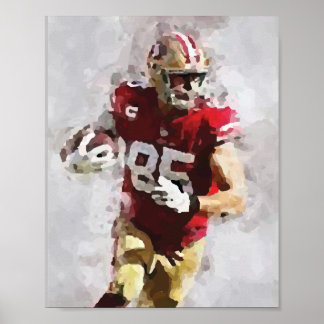 Amerikanska fotbollens vackra abstrakt poster