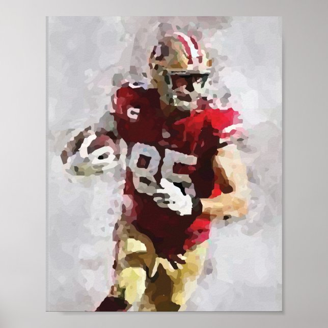 Amerikanska fotbollens vackra abstrakt poster (Framsidan)