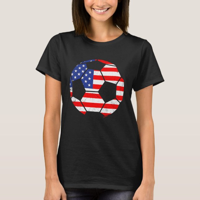 Amerikanska fotbolls-VM Fläkt Land Bal T Shirt (Framsida)