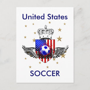 Amerikanska fotbollsgåvor USA Fotbolls-emblem-vyko Vykort