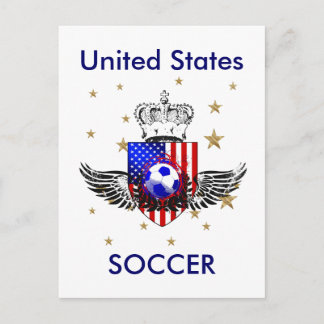 Amerikanska fotbollsgåvor USA Fotbolls-emblem-vyko Vykort