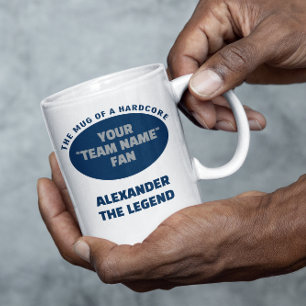 Amerikanska fotbollslaget Namn Fläkt Blue Silver Kaffemugg
