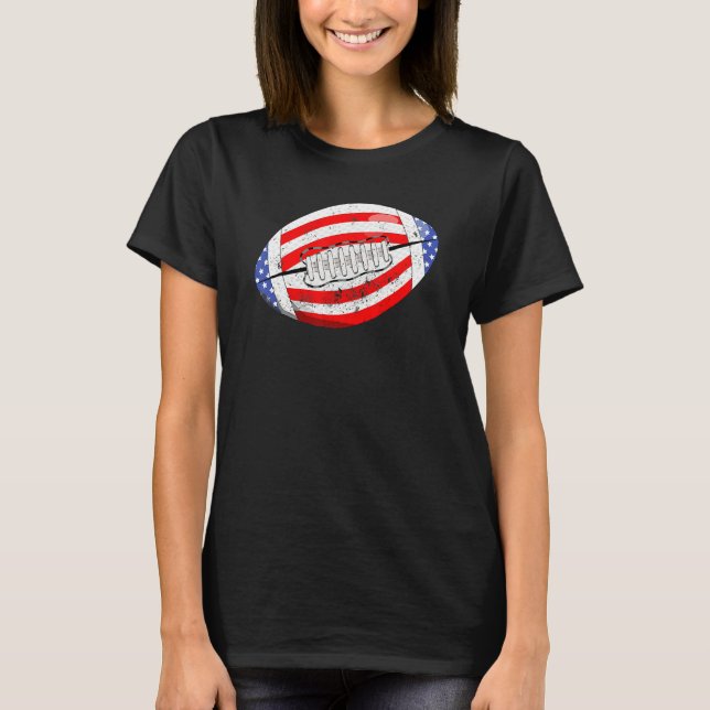 Amerikanska fotbollsmatcher 4:e juli Kids B T Shirt (Framsida)