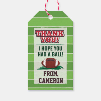 Amerikanska fotbollsmatcher eller Vuxen Birthday Presentetikett