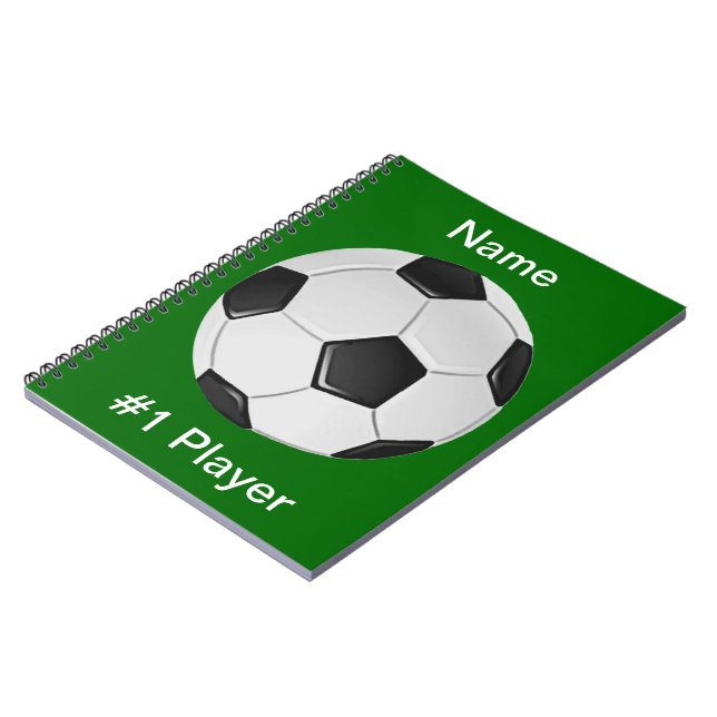 Amerikanska fotbollsspelare eller fotbollsförbund anteckningsbok med spiral (Vänstra Sidan)