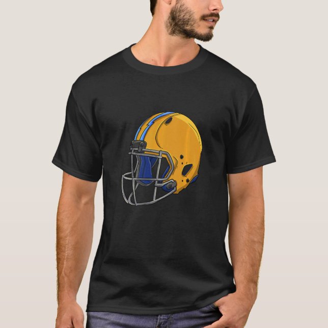 Amerikanska fotbollsteamet Manar Football Helmet K T Shirt (Framsida)