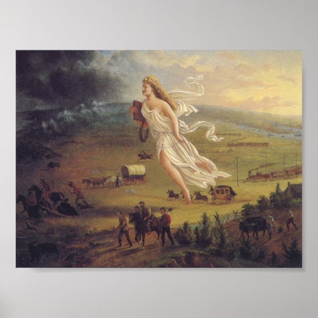 Amerikanska framsteg poster (Framsidan)