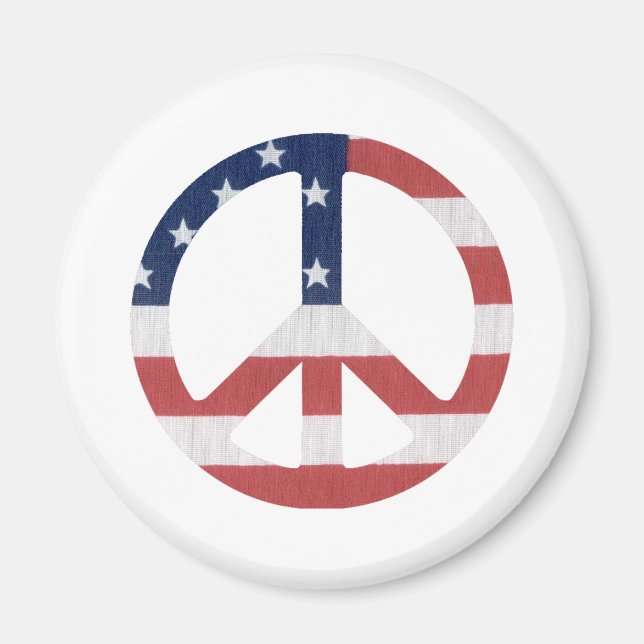 Amerikanska Fredstecken Products! Magnet (Framsidan)