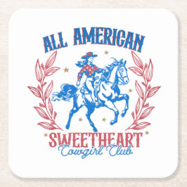 Amerikanska frihandelsområdet underlägg papper kvadrat