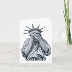 Amerikanska Frihetsgudinnan Gråter LUNT Meme Manar Kort