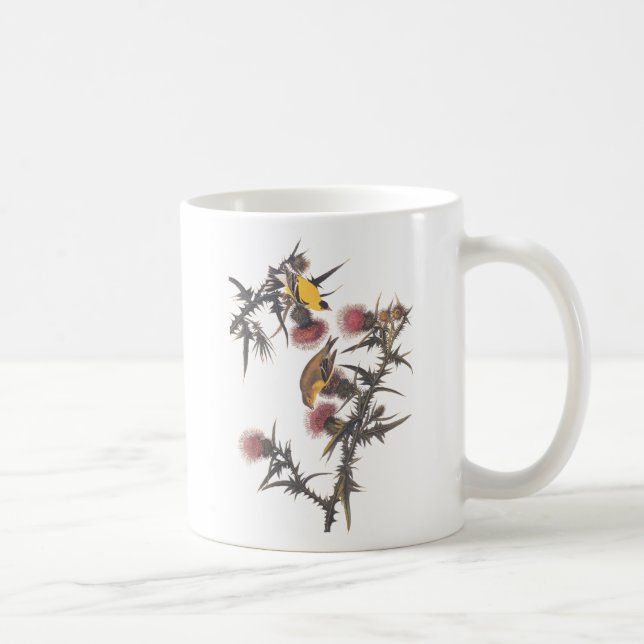 Amerikanska Goldfinch Audubon Birds of America Kaffemugg (Höger)