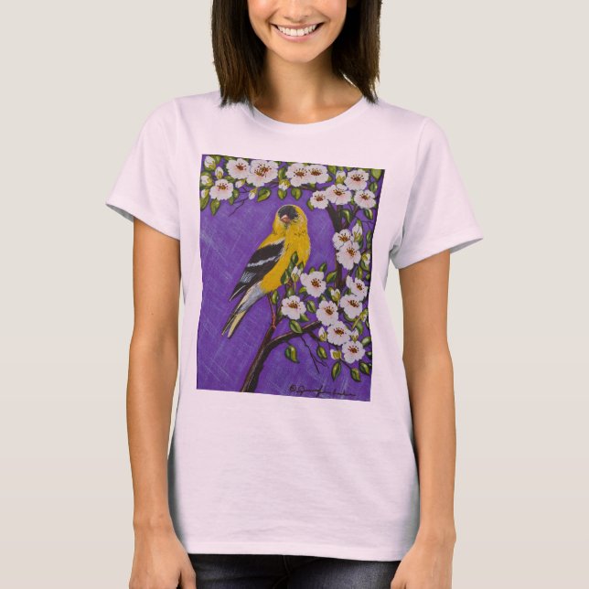 Amerikanska Goldfinch T Shirt (Framsida)