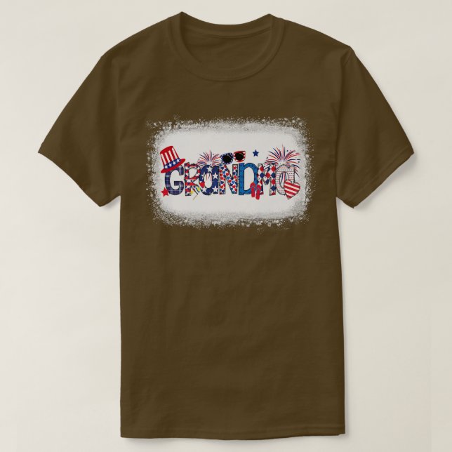 Amerikanska Grandma Flinflip flops och Fireworks G T Shirt (Design framsida)