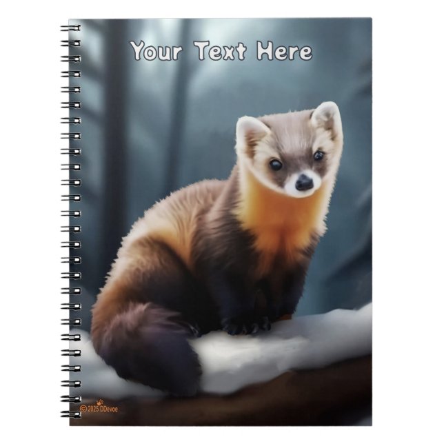 Amerikanska Gräs Marten Anteckningsbok (Framsidan)