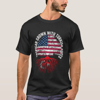 Amerikanska groddturkiska rötter Familjearv USA T Shirt