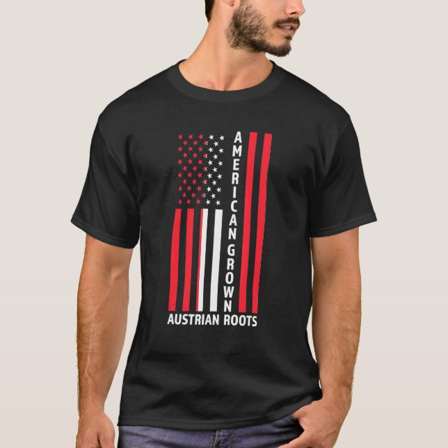 Amerikanska grown Austria Roots Austria T Shirt (Framsida)