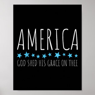 Amerikanska Gud skänkte sin höghet på den berömda  Poster