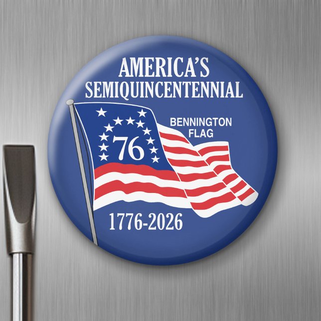 Amerikanska halvårsjubileum 1776-2026 USA 250 Magnet (USA 250 - Celebrate America - American Revolution 250 Magnet)