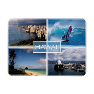 Amerikanska Hawaii - Honolulu view - Perouse - Lan Magnet