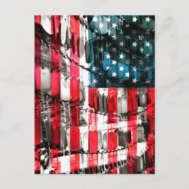 Amerikanska Heroes Vykort (Framsida)