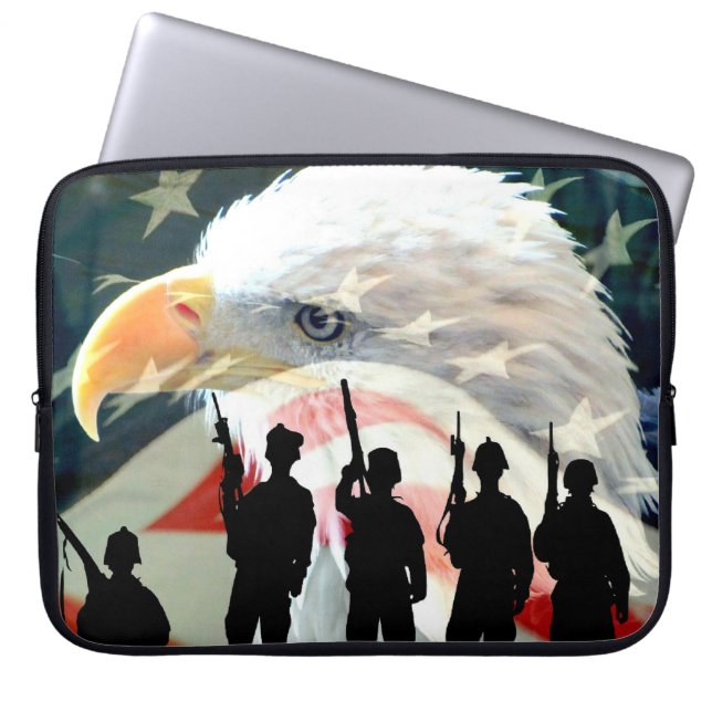 Amerikanska Hero's Laptop Fodral (Framsidan)