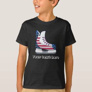 Amerikanska hockeyskridskor t shirt