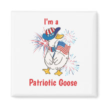 Amerikanska högtider Rolig Patriotisk Gås