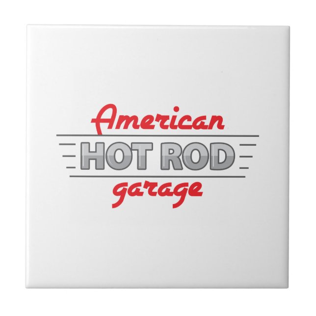 Amerikanska Hot rod Kakelplatta (Framsidan)